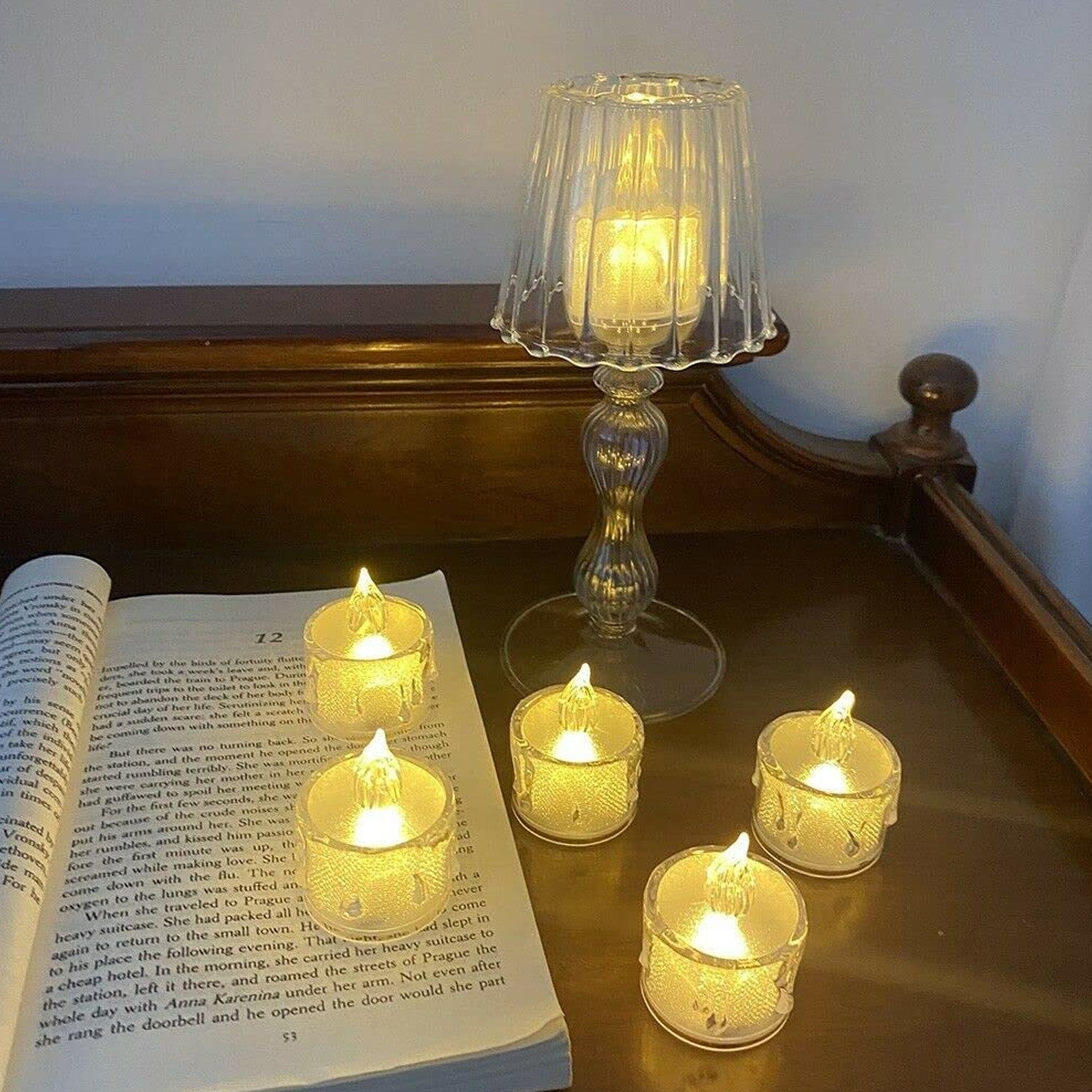 12 Pcs Flameless and Smokeless Decorative Acrylic Candles Transparent Led Tea Light Candle for Gifting, House, Diwali, Christmas, Festival, Events Decor Candles 12 Pcs Flameless and Smokeless Decorative Acrylic Candles Transparent Led Tea Light Candle for Gifting, House, Diwali, Christmas, Festival, Events Decor Candles
